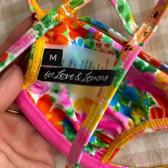 For Love and Lemons Bright Floral Bikini Set - Picture 5 of 5